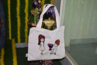 Embroidered Cotton Tote Bag